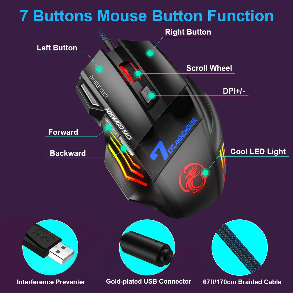 7 Buttons Gaming Mouse