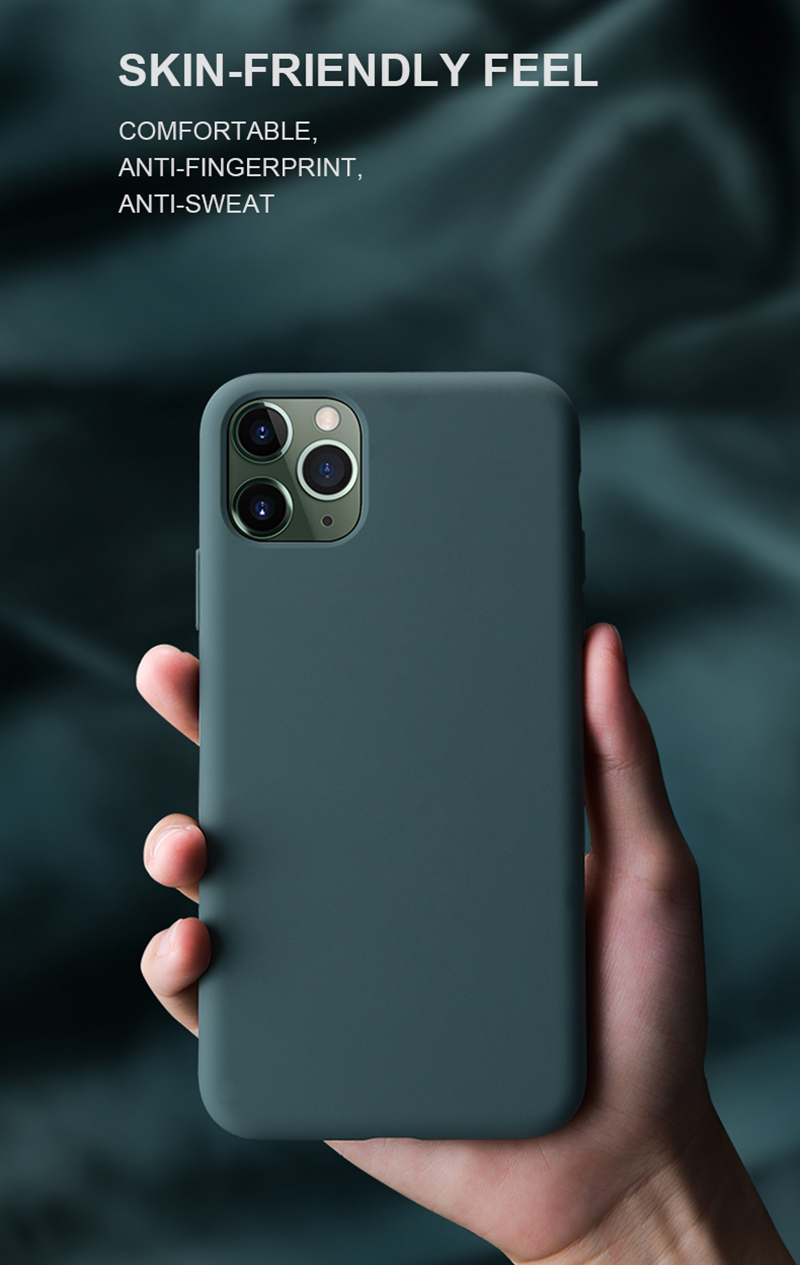 Case for iPhone has skin-friendly feel. The cover is comfortable to touch, anti-fingerprint and sweat.