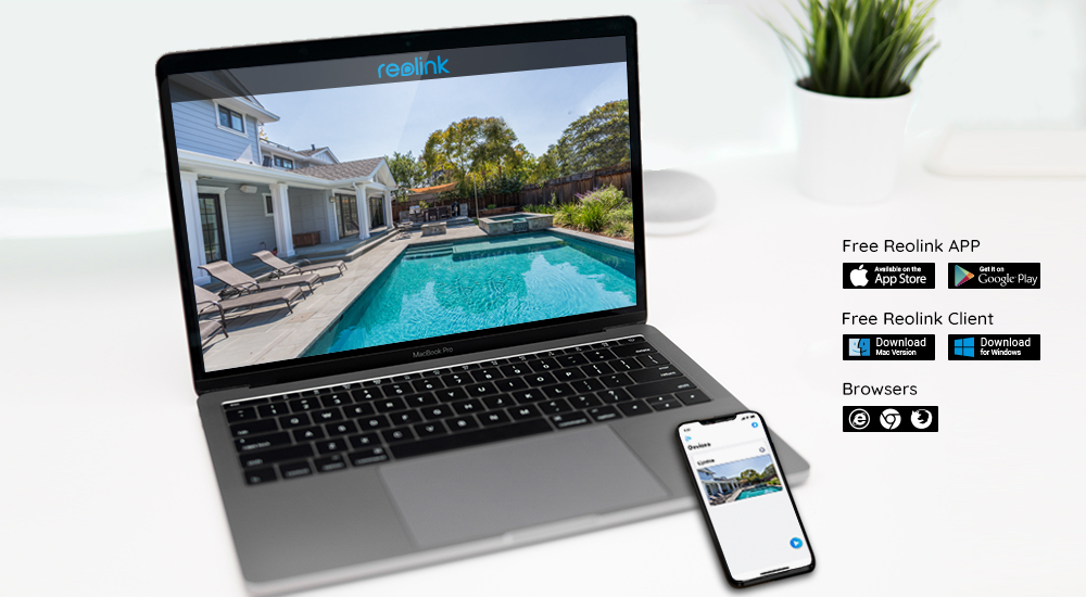 Download free Reolink App and stay connected to your surveillance system